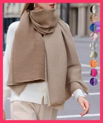 【スタッフおすすめ！】 リバーシブルマフラー 配色 大判ストール 両面ストール肩掛け/防寒防風保温羽織り/ブランケット厚手冬 大人可愛いマフラーレディース バイカラ おすすめ おしゃれ　人気 上品 90SY-001