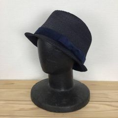 FRANCO FERRARO ネイビー パナマハット サイズ59.5cm - メルカリ