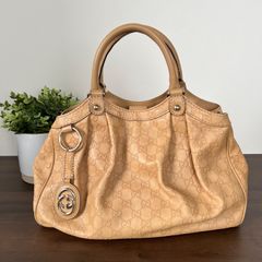 [人気商品]GUCCI グッチ スーキーハンド グッチシマレザー 211944 ライトブラウン サンドベージュ レディース