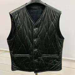 GIANFRANCO FERRE レザー ベスト 【C1525】