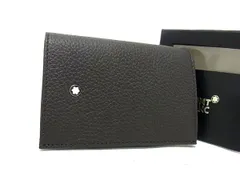 新品✨MONTBLANC 名刺入れ　ブラウン　レザー　保存箱付き 新品✨MONTBLANC 名刺入れ ブラウン レザー 保存箱付き 【公式通販】