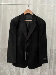美麗品✨ドルチェ&ガッバーナ テーラード ジャケット ブラック ナイロン×リネン 2025年最新】D&G ／ Dolce＆Gabbana メンズ テーラード