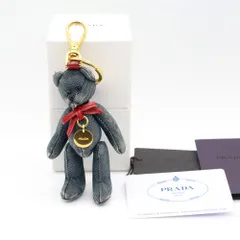 美品☆PRADAプラダ☆くまチャーム☆キーホルダー☆黒くま 楽天市場】PRADA プラダ チャーム ベアー クマ スタッズ