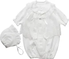 冬物厚手 ベロア素材 お帽子2点セット 日本製 新生児 赤ちゃん お宮参り 退院時用 セレモニーベビードレス