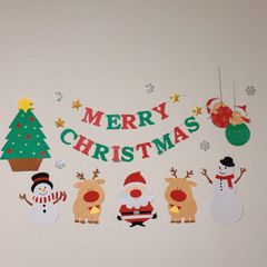 壁面飾り クリスマス サンタクロース 12月
