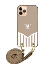 Galaxy S21 5G SC-51B SCG09 ギャラクシーS21 スマホケース スマホショルダー エンジェル 天使 ガーリー ストライプ かわいい レザーベルト ストラップ 調節可能 130cm  カラー02