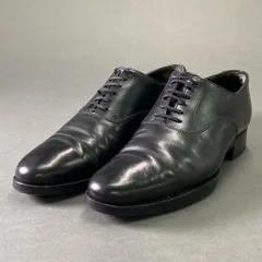 1e7 《美品》 Crockett＆Jones クロケットアンドジョーンズ ALKA LONSDALE ロンズデール ストレートチップ ドレスシューズ 24.5cm ブラック レザー ビジネス フォーマル オードリーのサムネイル