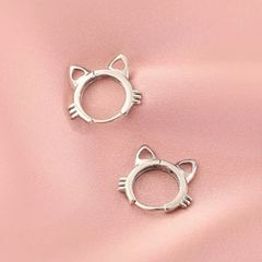 【ピアス】送料無料 S925 猫ピアス シルバー 925  猫アクセサリー 猫ピアス  金属アレルギー対応  非アレルギー  オシャレ  可愛い 女子  キャット ネコ かっこいい ギフト 猫グッズ 猫雑貨