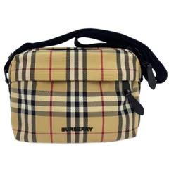 【中古】 バーバリー ショルダー ノバチェック ナイロン ベージュ 8069760 ボディバッグ メンズ レディース