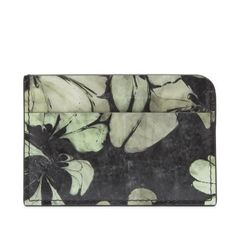 Free Shipping: Dries Van Noten Men's Wallet/Accessories: Dries Van Noten Printed Card Holder Green
