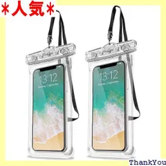 ProCase 防水スマホケース 2個 IPX8認定 お風呂 海 プール 温泉 首掛け式 ドライバッグ 登山 お釣り時の防塵・防水対策 適用端末：iPhone 16 15 14 13 12 Mini Pro MaxHuawei Xperi id -クリア 19