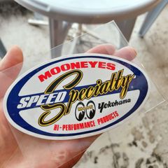 ムーンアイズ/ステッカー◆speed speciality◆mooneyes 車　デカール