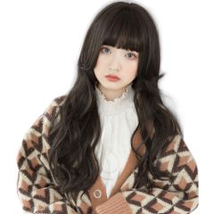 ウイッグ グラデーション 姫髪 外ハネ ウルフ 自然 hf1125-bk フルウィッグ ロング ウィッグ [ブライトララ]