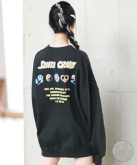 【ムラスポ公式】新品 SANTACRUZ サンタクルーズ トレーナー レディース クルーネック スウェット バックプリント オーバーサイズ 裏起毛 502243332 ムラサキスポーツ限定のサムネイル