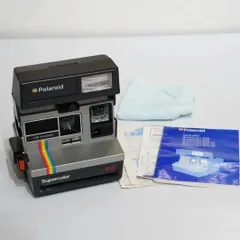 Polaroid Supercolor 635　ポラロイドカメラ（レインボーストライプ／美品・動作確認済み・付属書類あり）のサムネイル