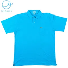 ヴィンテージ 80s IZOD LACOSTE ラコステ ポロシャツ L USA製生地 ターコイズ 鹿の子 シングルステッチ