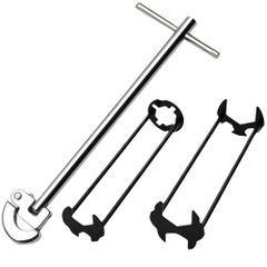 SALUDABLE シンクレンチ 工具 スパナ キッチン水栓 水道 洗面台 蛇口 修理 ツールセット (A+B+C)