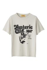 HYSTERIC GLAMOUR ヒステリックグラマー 01251CT07 LOVE MY WAY Tシャツ BEIGE 正規通販 レディース FREE BEIGE