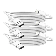 【新品】 BSTOEM 純正 iphone 充電ケーブル【2025正規MFi認証品】 1.8m*3本 ライトニングケーブル usb to lightningコード 2.4A急速充電＆高速データ転送 高耐久 断線防止 あいふおん充電コード for iphon 0