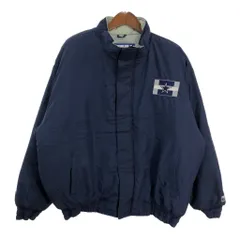 LOGO7 ロゴセブン NFL ダラス・カウボーイズ 中綿 ナイロン ジャケット 大きいサイズ ネイビー (メンズ 2XL) 中古 古着 R8403