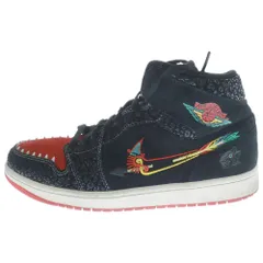 NIKE (ナイキ) AIR JORDAN 1 MID SIEMPIA FAMILIA エアジョーダン1 シエンプレファミリア ミッドカットスニーカー ブラック/レッド US10/28cm DN4904-001