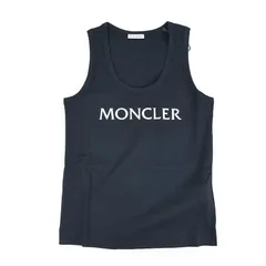 MONCLER ノースリーブ キャミソール タンクトップ ワッペン ホワイト M MONCLER ノースリーブ キャミソール タンクトップ ワッペン