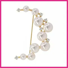 YANHUILAY ブローチ コサージュ パール 胸飾り おしゃれ アクセサリー 結婚式 誕生日 卒業式 入学式 パーティー お祝い 母の日 プレゼント レディース