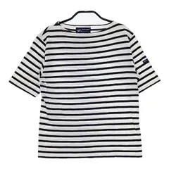 SAINT JAMES ピリアック ボーダー T1 半袖Ｔシャツ カットソー ホワイト ネイビー レディース セントジェームス【中古】5-0621S∞