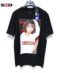 新品 NO COMMENT PARIS × SOD 唯井まひろ フォトTシャツ M NC-TU SOD-04 ブラック ノーコメントパリ コラボ