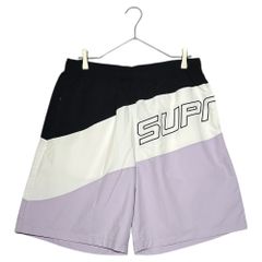SUPREME(シュプリーム) 24SS Curve Nylon Short -  Light Purple カーブ ナイロン ショート M ホワイト×パープル ハーフ ショート パンツ ロゴ