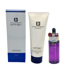 {セットまとめ割引}LUANGE PERFECT FV メイク落としジェル ＆ エクソソーム美容液セット｜W幹細胞ケア｜クレンジング×高保湿美容液｜日本製スキンケア