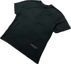 ESSENTIALS ☆ エッセンシャルズ 人気 ロゴ プリント ブラック 半袖 Tシャツ L 春夏 メンズ モード ストリート 大人カジュアル ■F251