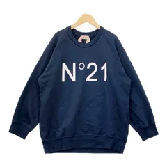 ヌメロヴェントゥーノ N°21 ロゴ刺繍トレーナー ショート丈 スウェット N°21 ヌメロヴェントゥーノ トレーナー E032 6329 レディース