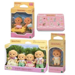 シルバニアファミリー トイプードルの赤ちゃん トイプードルのふたごちゃん トイプードルファミリー まとめ売り セット