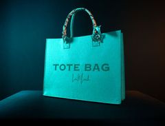 トートバッグ　LA MINAH TOTE BAG　Lサイズ　アクアカラー