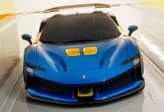 新品Maisto フェラーリ F80 ブルーメタリック 1:18 - メルカリ