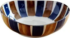 【在庫処分】テーブルウェアイースト 煮物鉢 16.7cm 青茶サビ十草