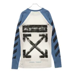 【未使用タグ付き】OFF-WHITE ペイントクロスアロー ロンT 長袖Tシャツ Off-White - offwhiteロンTsizeLの通販 by のぶのぶ's shop