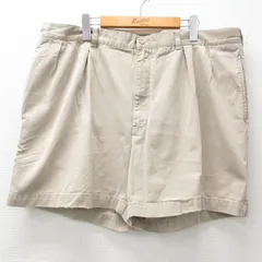 W40/古着 ラルフローレン ブランド ショート チノ パンツ チノパン ショーツ メンズ 90s 大きいサイズ コットン ベージュ カーキ 25apr26 