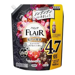 【大容量】ハミングフレアフレグランス 柔軟剤 広がりすぎず私を包みこむ香り リッチフローラルの香り 詰替え用 1800ml 大容量