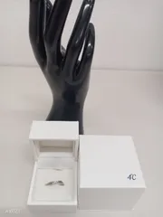 決算処分セール　4℃　シルバー　ジルコニアリング