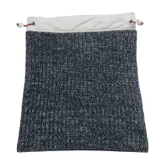 MONCLER モンクレール SCALDACOLLO マグリアロゴパッチ ナイロン切替 スヌード ネックウォーマー ブラック系【中古】のサムネイル
