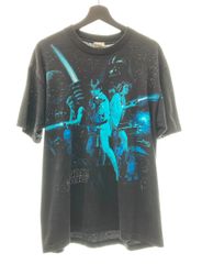 ヴィンテージ VINTAGE ITEM 90's STAR WARS episode 4 A NEW HOPE エピソード4 新たなる希望 大判 T-Shirt IN ADVANCE USA製 黒 XL Tシャツ プリント ブラック 104MT-261