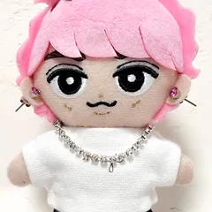 チルぬい ネックレス すのチル　ぬい　ボルチェ　ぬい　ぬいぐるみ用　ラインストーン ネックレス アクセサリー シルバー