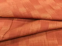 平和屋着物▽上質な紬　単衣　幾何学文　正絹　逸品　CAAT6572xi