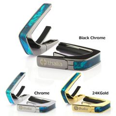 タリア カポ Thalia Capos Exotic Shell Series TEAL ANGEL WING ギター 12インチフレットパッド付属