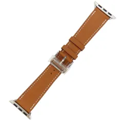 【中古】HERMES エルメス シンプルトゥール Apple watch アップルウォッチ用ベルト 40mm 41mm 42mm ヴォースイフト レザー AppleWatchベルト ゴールド  W刻 2024年 A2405479【無料ギフトラッピング承ります】
