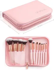 メイクブラシ【11本セット ピンク】貴族ゴールド クラシックシリーズ メイクブラシ 化粧ブラシ エレガンス 柔らかい 化粧ポーチ付き