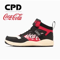 限定カラー コンバース CPD コカ・コーラ coka cola 安全靴 セーフティ シューズ 靴 ランスラム RUN 'N SLAM PS ミッドカット CONVERSE [RUNNSLAM-PS-cokacola]