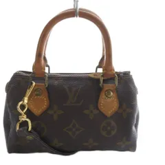 ルイヴィトン LOUIS VUITTON モノグラム ミニスピーディ ハンドバッグ ショルダーバッグ 2way 斜め掛け ストラップ付 ブラウン M41534 /YO17 ■OH